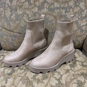 Brand New Cream Boots